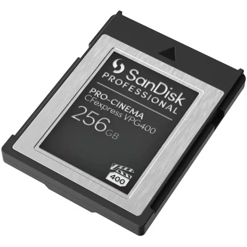 SANDISK Professional PRO-CINEMA 256GB CFexpress VPG400 Type B karte ar lasīšanas ātrumu līdz 1700MB/s un rakstīšanas ātrumu līdz 1400MB/s