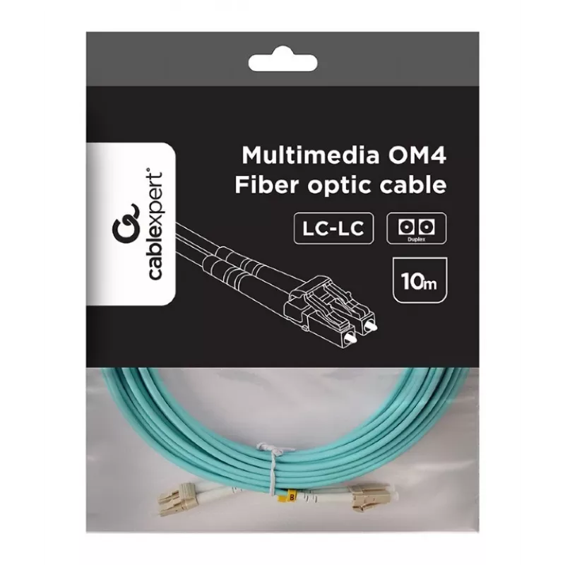 Gembird Multimode Duplex OM4 50/125 optiskās šķiedras kabelis LC/LC 10 m
