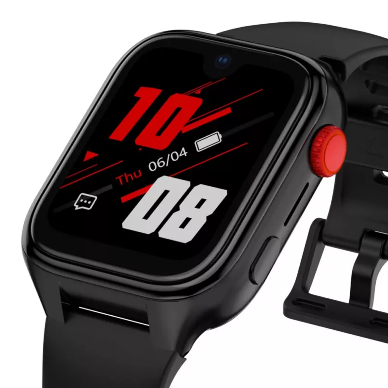 Smartwatch Stelio ST-SWJ102-BK Junior Pro AI 4G melns – bērnu viedpulkstenis ar 4G savienojamību
