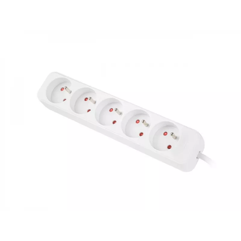 LANBERG PS0-05E-0150-W 1,5M Balts 5X 230V Lanter PAGARINĀJUMS PL. KABELIS NO PILNA VARA