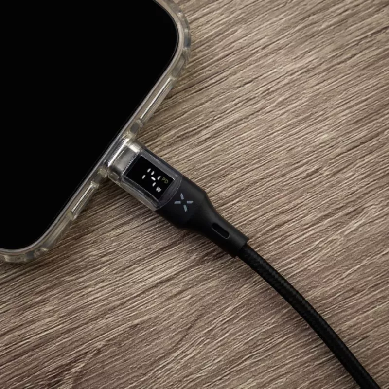Fiksēts | USB-C/USB-C kabelis ar displeja atbalstu, PD atbalsts, 2m, USB 2.0, 100W | FIXDD-CC2-BK