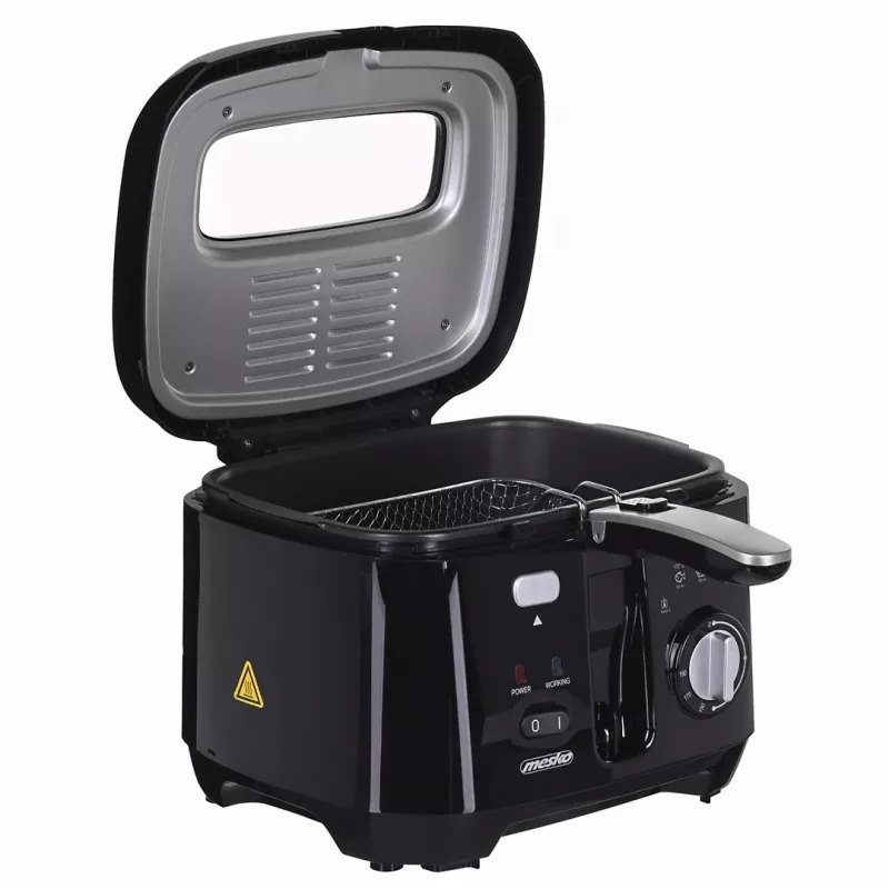 Fritieris Mesko Home MS 4908 Viens 2,5 L 1800 W Melns Pelēks