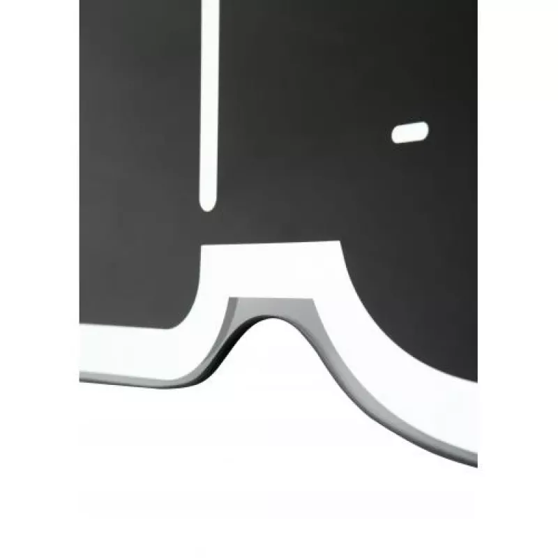 NeXtime pulkstenis 3072zw Thumbs up, 40,5x41 cm, sienas, melns/sudrabs