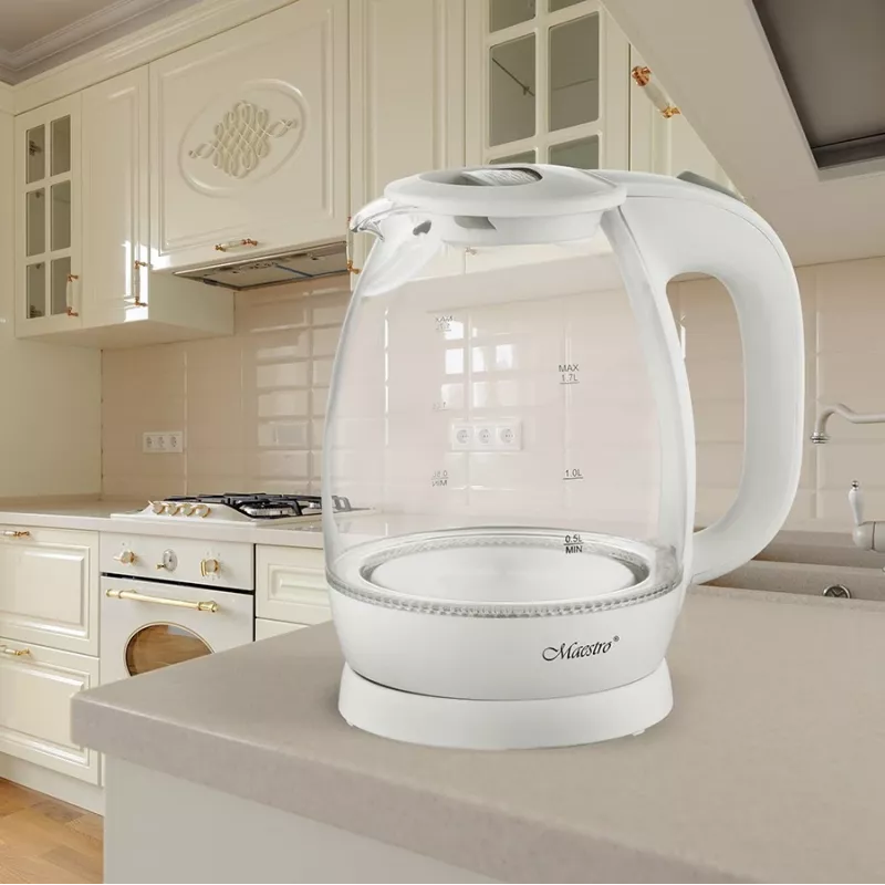 MAESTRO ELEKTRISKĀ TĒJKANNA STIKLA 1,7 L, 2200W
