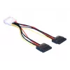 Strāvas kabelis SATA HDD 2x DeLOCK 60102 0,112 m