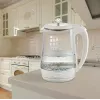 Elektriskā tējkanna Maestro MR 052 WH — 1,7 L, 2200 W, caurspīdīgi balta, stikla korpuss
