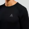Odlo BL TOP apaļa kakla daļa garām piedurknēm ACTIVE WARM ECO vīriešu T-krekls, M izmērs, melns