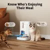 Automātiskā mājdzīvnieku barotava PETKIT YumShare Dual-hopper 2 ar kameru, 5 L ietilpība, ABS un 304 nerūsējošais tērauds, balta