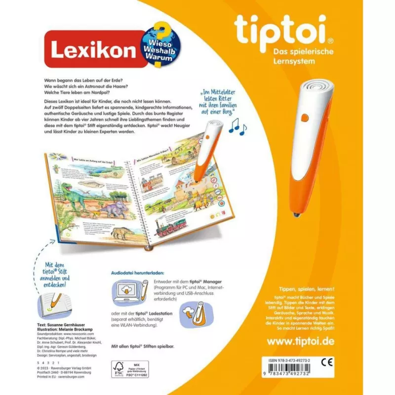 tiptoi Why? How? What For? Lexikon, mācību grāmata