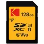 Atmiņas karte Kodak EKMSD128GUHS2V2K SDXC UHS-II 128 GB, lasīšana 300 MB/s, rakstīšana 270 MB/s, U3 V90, Class 10
