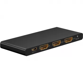 HDMI sadalītājs 1 uz 2 (4K @ 60 Hz) - sadala 1x HDMI ieejas signālu 2x HDMI izejās