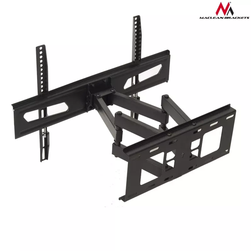Maclean MC-723 B - sienas stiprinājums ekrānam 37-70, 600x400 VESA, līdz 40 kg, melnā krāsā