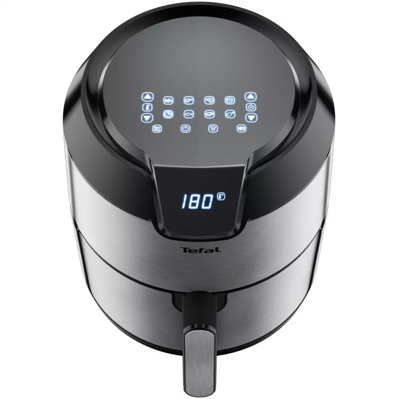 Tefal Easy Fry EY401D Single 4.2 L Brīvstāvošs 1500 W Karstā gaisa fritieris Melns, Nerūsējošais tērauds