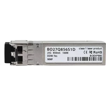 Saderīgs Broadcom AFBR-735SMZ BlueOptics BO27Q856S1D SFP28 raiduztvērējs, LC-Duplex, 25GBASE-SR, daudzmodu optiskā šķiedra, 850nm, 100 metru, DDM, 0°C/+70°C (AFBR-735SMZ-BO)