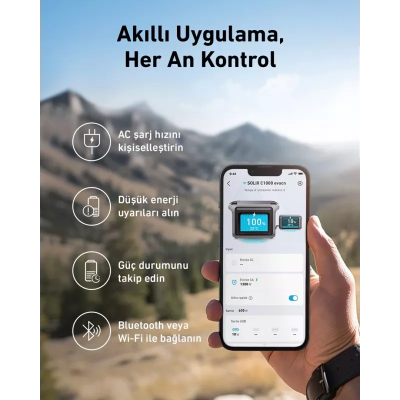 Anker Solix C1000X pārnēsājama elektrostacija 8 1800 W 12.9 kg