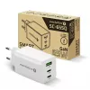 Strāvas lādētājs everActive SQ-655Q 65W, 1×USB-A + 2×USB-C ātra uzlāde