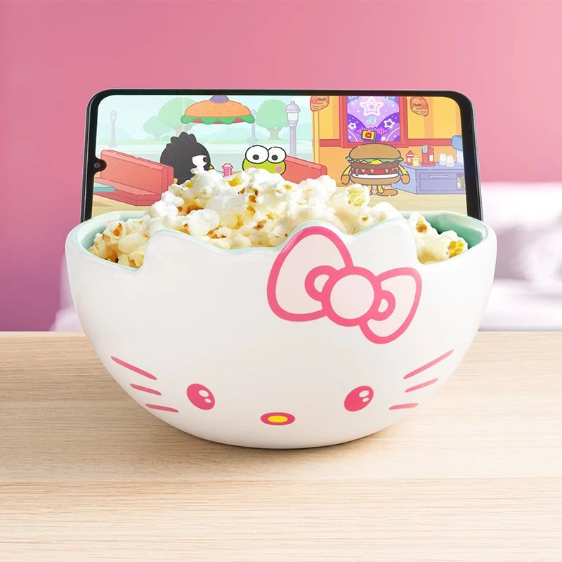 Paladone uzkodu bļoda Hello Kitty straumēšanas dizains — keramika, 800 ml tilpums
