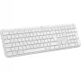 Logitech K950 Signature plāns tastatūra birojam, RF bezvadu + Bluetooth, QWERTY US International, balta