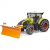 Rotaļu traktors BRUDER Claas Axion 950 ar sniega ķēdēm un sniega asmeni, mēroga modelis