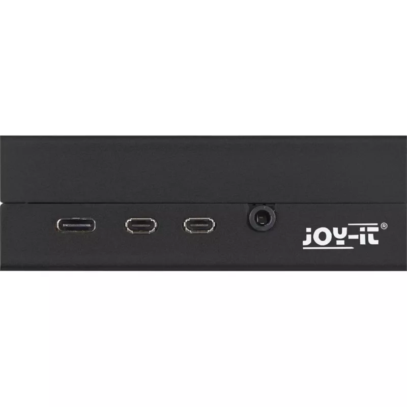 Alumīnija korpuss Raspberry Pi 4 B, JYT modelis RB-AlucaseP4+01B, melns