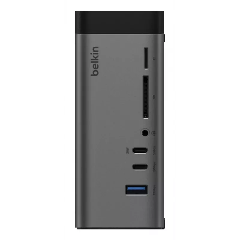USB centrmezgls Belkin Connect USB Type-C 10000 Mbit/s pelēks