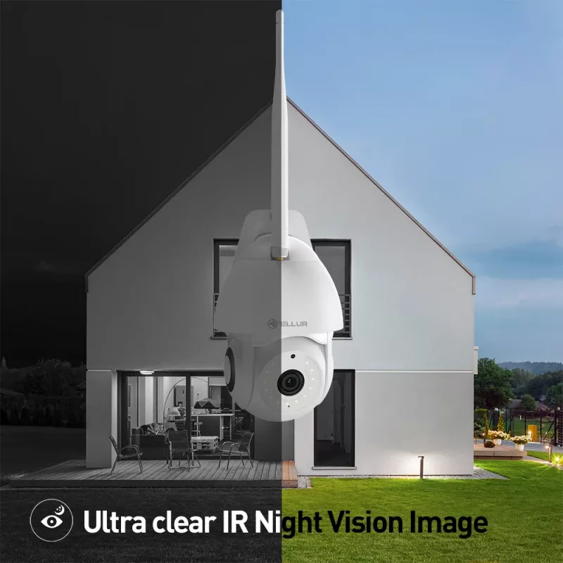 Novērošanas kamera Tellur TLL331451 3MP UltraHD PTZ balta