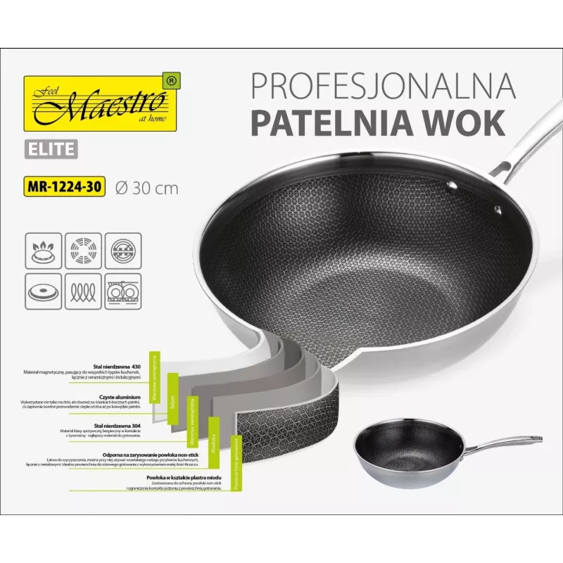 MAESTRO CEPAMĀ PANNA / VOKS PROFESIONĀLS 30 cm