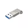 USB-A savienotāju adapteris Unitek A1034NI, sudrabains, USB 2.0/3.2 Gen1, līdz 5 Gbit/s, cinka korpuss, 36×16,7×5,7 mm