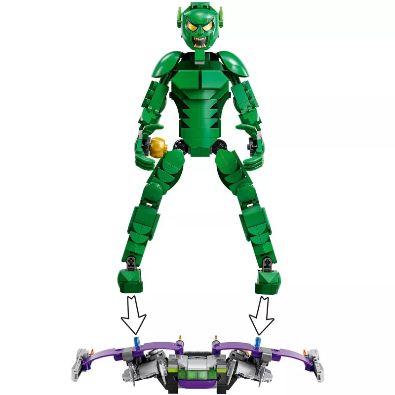 LEGO MARVEL 76284 Zaļā Goblina konstrukcijas figūra