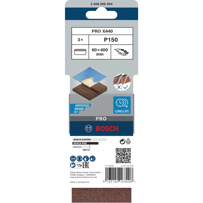 Bosch 2 608 606 004 slīpmašīnas piederums 3 gab.