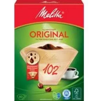 Papīra kafijas filtrs Melitta Oriģināls 102 — izmērs 102, vienreizlietojami konusveida filtri