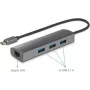 Renkforce RF-3374952 saskarnes centrmezgls USB 2.0 Type-C 1000 Mbit/s melns - pelēks (RF-3374952)