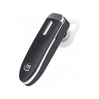 Manhattan vienas auss Bluetooth austiņa, daudzvirzienu mikrofons, integrētas vadības ierīces, melna, 10 stundu lietošanas laiks, diapazons 10 m, komplektā USB-A uzlādes kabelis, Bluetooth v4.0, 3 gadu garantija