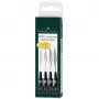 Fineliner Faber-Castell 167115 Multi Melns 4 gab.