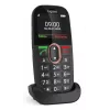 Senior mobilais telefons Gigaset GL695 — 2,31 collu (5,87 cm) displejs, 240×320, Single SIM, 4G, 2 MP kamera, 1400 mAh, Melns