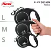 Flexi Melns Design L 5 m izvelkama suņu pavada