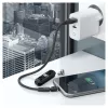 USB kabelis RealPower MagneticCharge3 0,2 m USB A melns ātrā uzlāde
