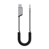 Savio TR-16 raidītāja AUX adapteris ar brīvroku funkciju, Bluetooth 5.3, Google Assistant/Siri