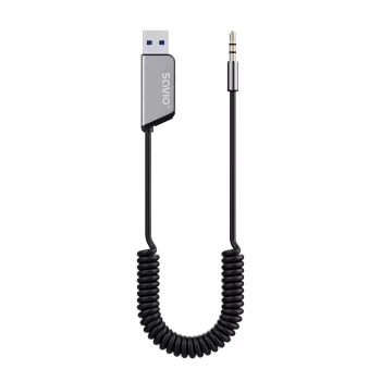 Savio TR-16 raidītāja AUX adapteris ar brīvroku funkciju, Bluetooth 5.3, Google Assistant/Siri