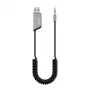 Savio TR-16 raidītāja AUX adapteris ar brīvroku funkciju, Bluetooth 5.3, Google Assistant/Siri