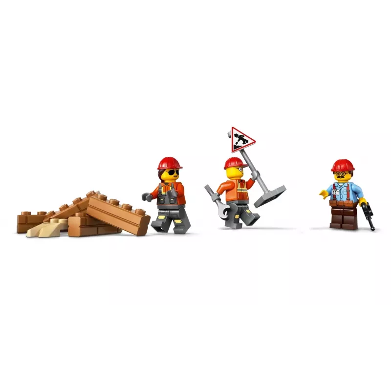 Būvniecības buldozera rotaļlieta LEGO 60466, City sērija, 682 detaļas, 3 minifigūras, ieteicamais vecums 8+, izmērs 120×240×130 mm