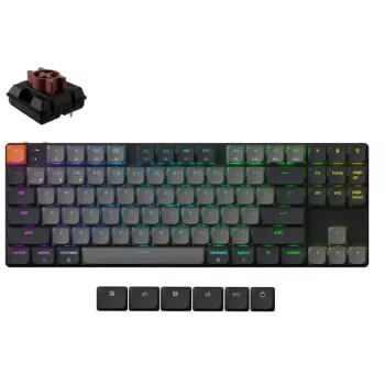 tastatūra Wrl K1 RGB/Melns K1X-H3 Keychron