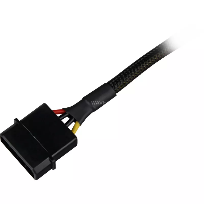 SATA barošanas adaptera kabelis Sharkoon 15 cm — adapteris SATA barošanas pieslēgumiem