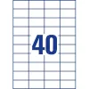 Avery Zweckform 3651 Universal Labels 52.5 X 29.7 Mm 100 Sheets Balts