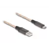 DeLOCK USB 2.0 kabelis Type-A uz USB Type-C RGB 1m