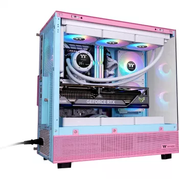 Thermaltake View 270 Plus TG ARGB Bubble Pink - korpuss - ATX - Midi/Mini tornis - ATX