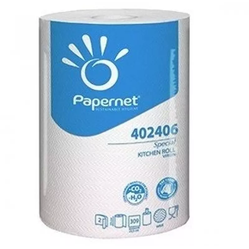 Papernet Special roku dvieļu ruļļi, papīrs, 2-slāņu, 60m, celuloze, balti (402406-1)