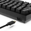 Klaviatūra Sharkoon 100065630 60% vadu USB QWERTZ vācu melna