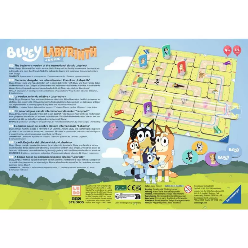 Bluey Junior Labyrinth, galda spēle