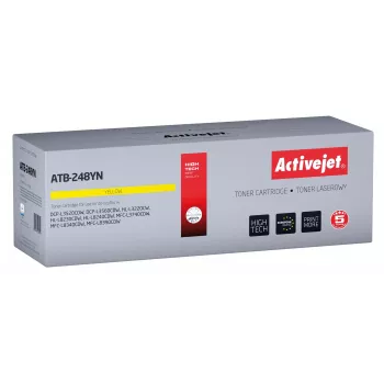 Activejet ATB-248YN toneris Brother printeriem; aizstājējs Brother TN248Y; Supreme; 1000 lappuses; dzeltens)